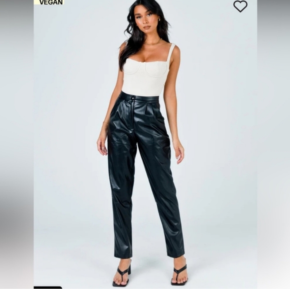 ZARA PU LEATHER Pants - Picture 4 of 15